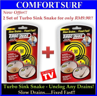 New!! Turbo Sink Snake - Get 2 Sets of Turbo Sink Snake for ONLY RM9.90!!